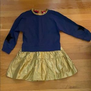 Mini Boden sweatshirt frill dress